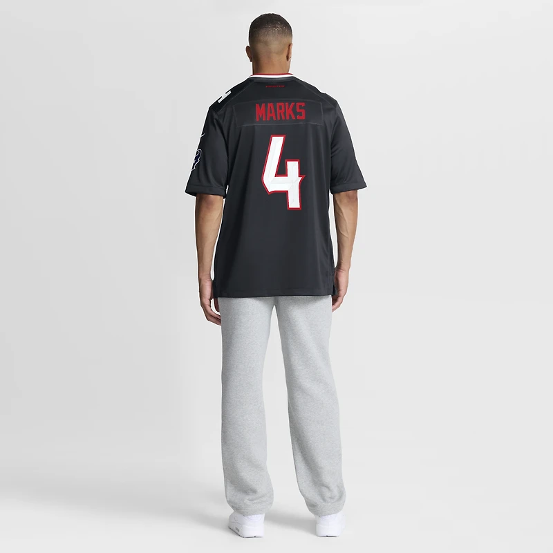 Maillot de match Nike Woody Marks bleu marine des Houston Texans pour homme