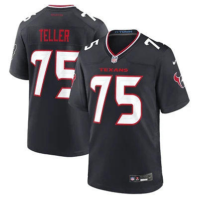Maillot de match Nike Wyatt Teller bleu marine des Houston Texans pour homme