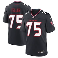 Maillot de match Nike Wyatt Teller bleu marine des Houston Texans pour homme