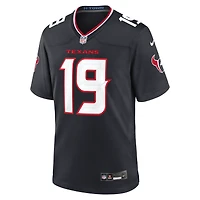 Men's Nike Xavier Hutchinson  Navy Houston Texans Team Game Jersey