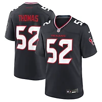 Men's Nike Xavier Thomas  Navy Houston Texans Team Game Jersey