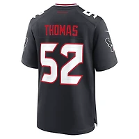 Men's Nike Xavier Thomas  Navy Houston Texans Team Game Jersey
