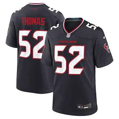 Men's Nike Xavier Thomas  Navy Houston Texans Team Game Jersey