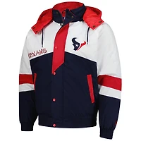 Veste zippée intégrale épaule à raglan Pro Player bleu marine pour homme des Houston Texans