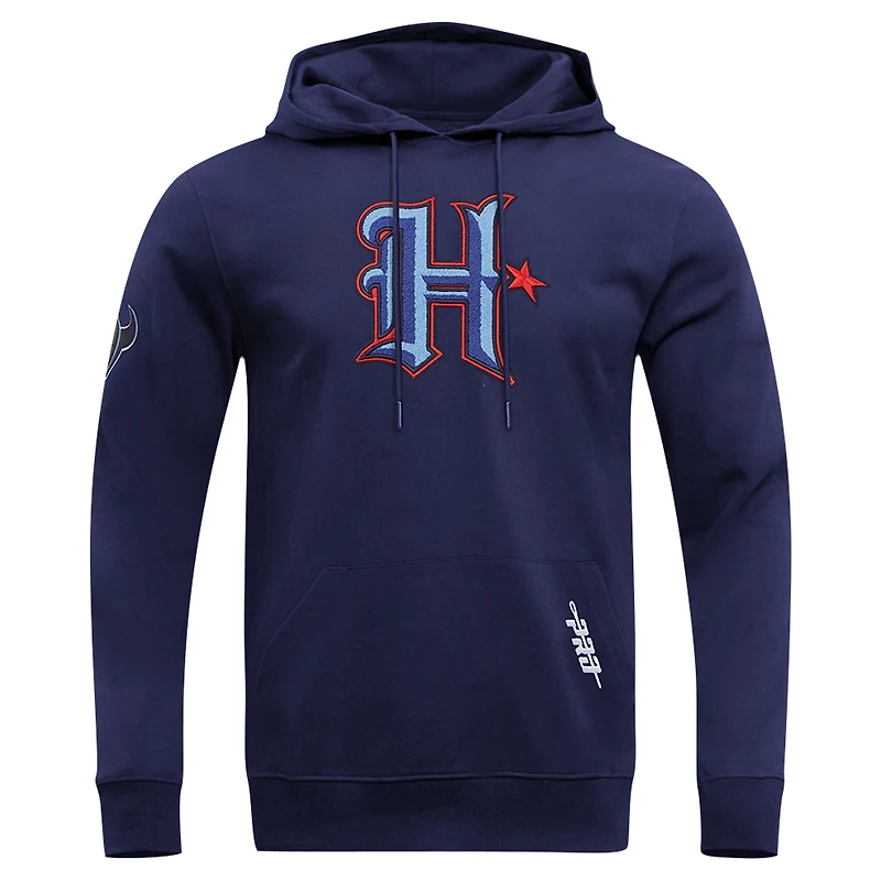 Sweat à capuche Pro Standard bleu marine Houston Texans H-Town pour hommes