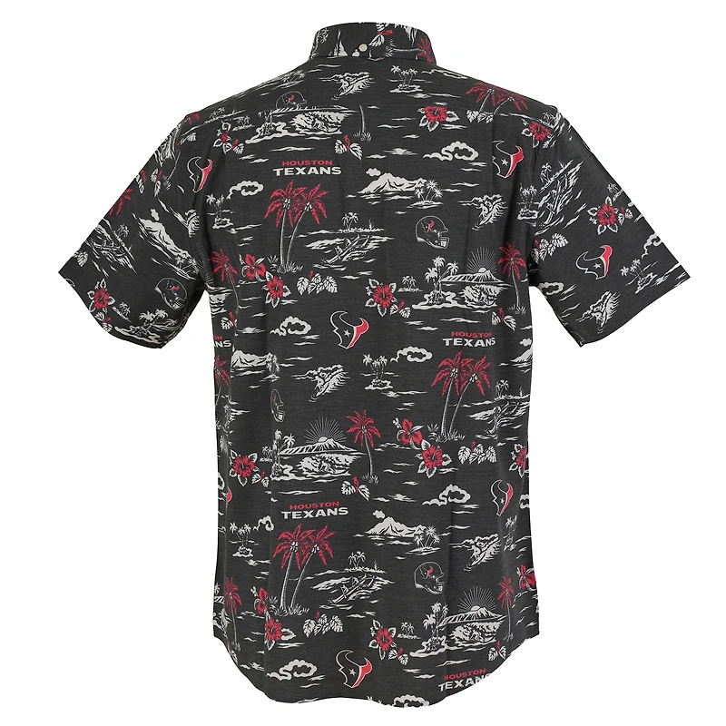 Chemise boutonnée Kekai Performance pour homme, bleu marine, des Houston Texans de Reyn Spooner
