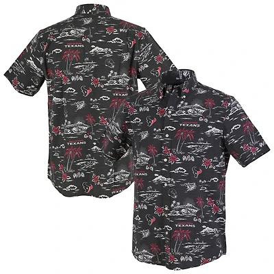 Chemise boutonnée Kekai Performance pour homme, bleu marine, des Houston Texans de Reyn Spooner