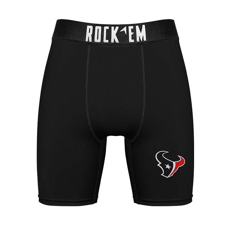 Pack combiné de chaussettes et caleçons boxeurs Rock Em Socks pour hommes des Houston Texans