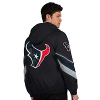 Veste zippée complète pour homme Starter noir/bleu marine Houston Texans Thursday Night Gridiron