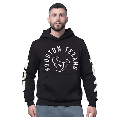 Men's Starter Black Houston Texans Handoff Fleece Hoodie Sweatshirt