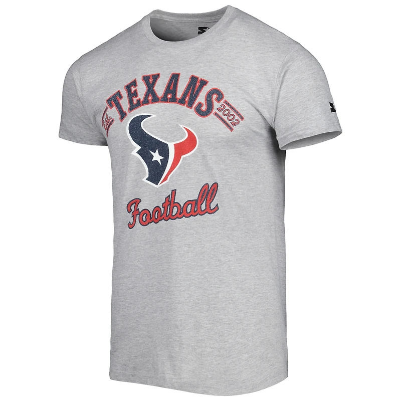 T-shirt Starter gris chiné Houston Texans Prime Time pour homme