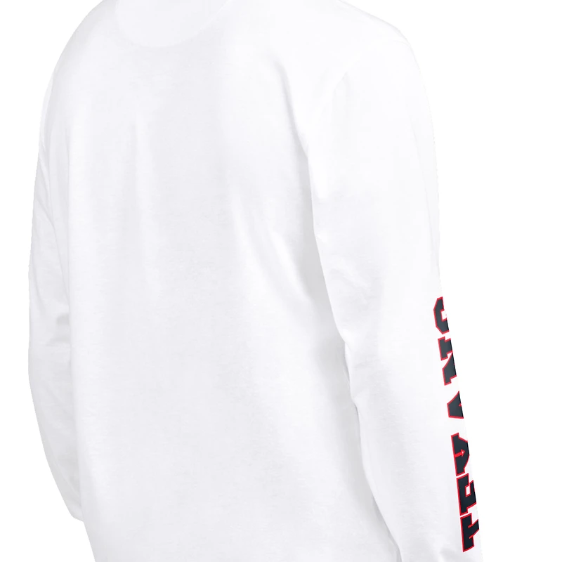 Pack de t-shirts à manches courtes et longues Starter pour homme, bleu marine blanc, Houston Texans