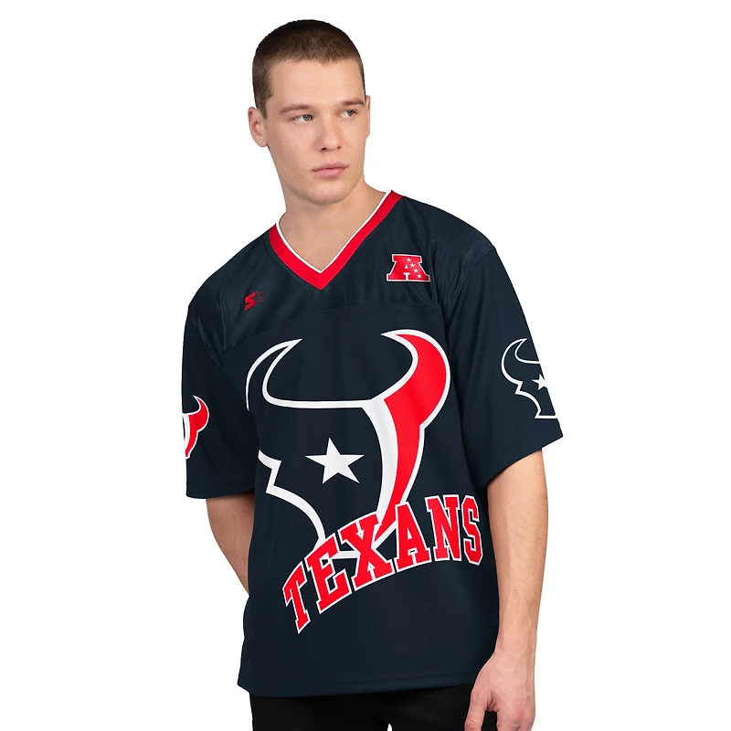 Men's Starter Navy/White Houston Texans Short Sleeve & Long T-Shirt Combo Pack