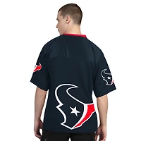 Pack de t-shirts à manches courtes et longues Starter pour homme, bleu marine blanc, Houston Texans