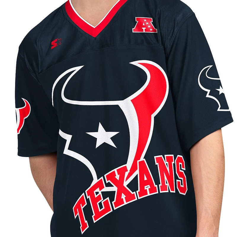 Men's Starter Navy/White Houston Texans Short Sleeve & Long T-Shirt Combo Pack
