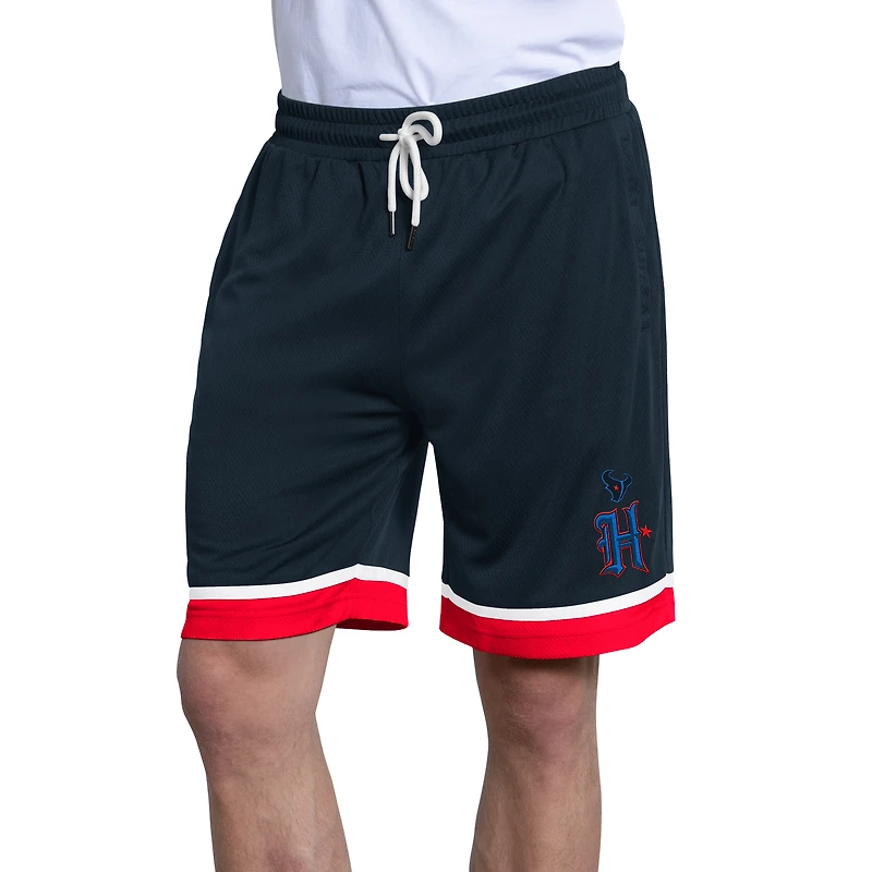 Men's Starter  Navy Houston Texans Alternate Power Play Mesh Shorts