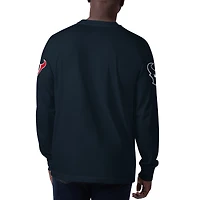 T-shirt à manches longues Starter Navy Houston Texans Clutch Hit pour homme