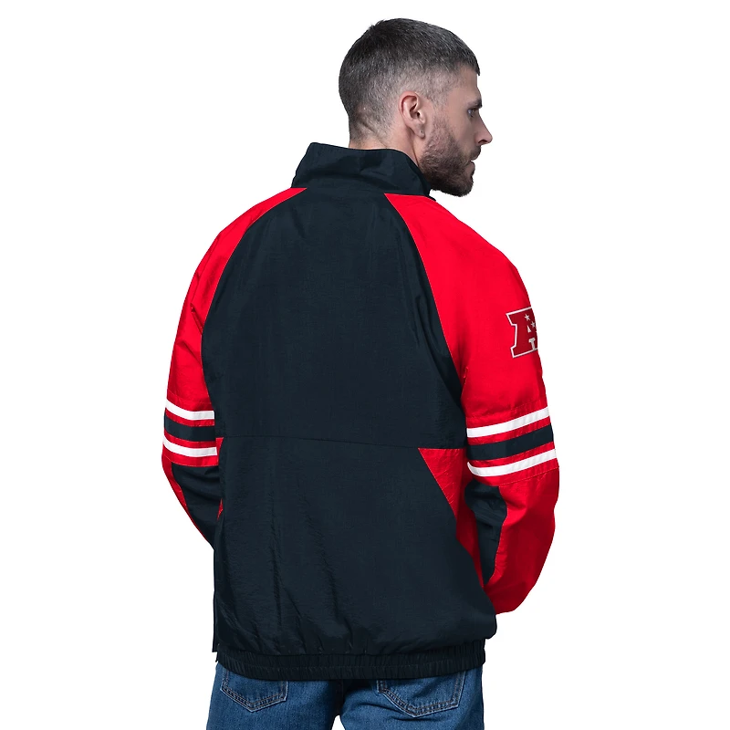 Pull demi-zippé bleu marine pour homme des Houston Texans