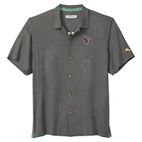 Men's Tommy Bahama  Gray Houston Texans Catch of the Day IslandZone Button-Up Shirt
