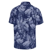 Men's Tommy Bahama Navy Houston Texans Coast Nuevo Fronds Camp Button-Up Shirt