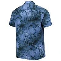 Chemise boutonnée pour homme Tommy Bahama Navy Houston Texans Big & Tall Coast Luminescent Fronds Camp IslandZone
