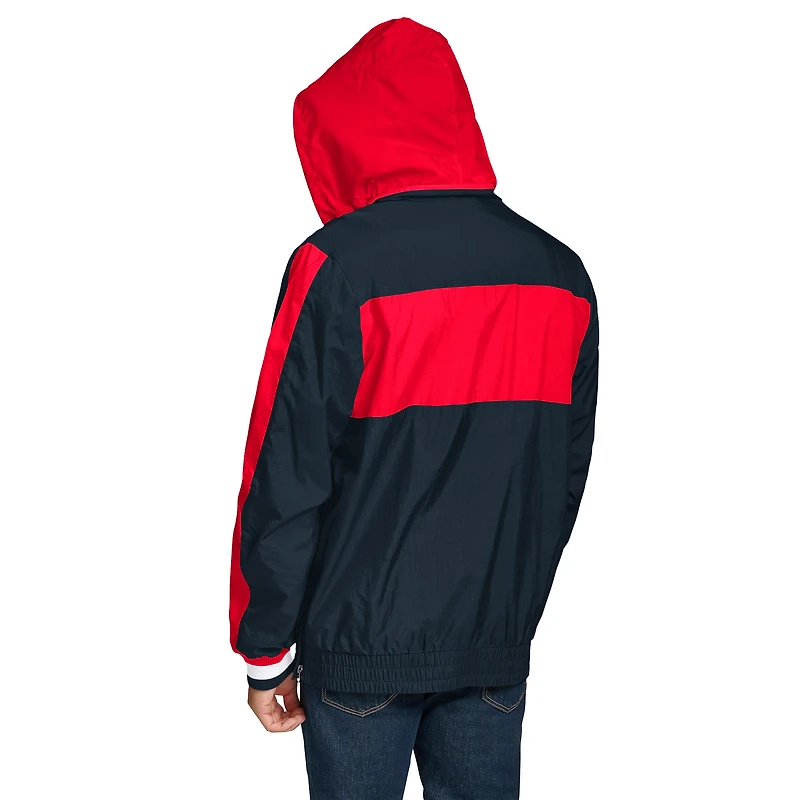 Veste à capuche légère demi-zip pour homme Tommy Hilfiger Navy Houston Texans Gael
