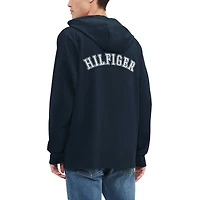 T-shirt à capuche manches longues Tommy Hilfiger bleu marine Houston Texans Morgan pour hommes