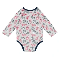 Newborn & Infant Houston Texans Little Champ Long Sleeve Bodysuit, Pants Cuffed Knit Hat 3-Piece Set