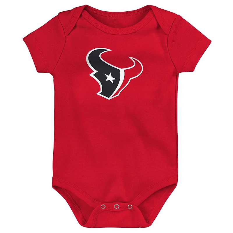 Newborn & Infant Houston Texans Team Starter 3-Pack Bodysuit Set