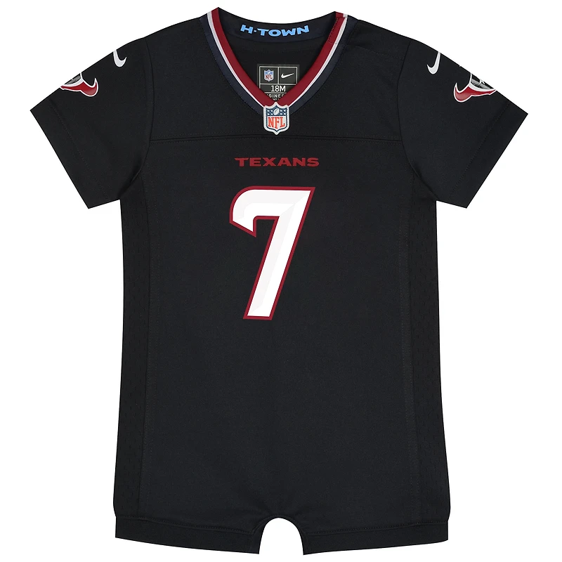 Maillot Nike C.J. Stroud Houston Texans Game Romper pour nouveau-né et nourrisson, bleu marine