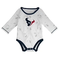 Ensemble pantalon et chapeau pour nouveau-né bébé blanc/bleu marine Houston Texans Dream Team