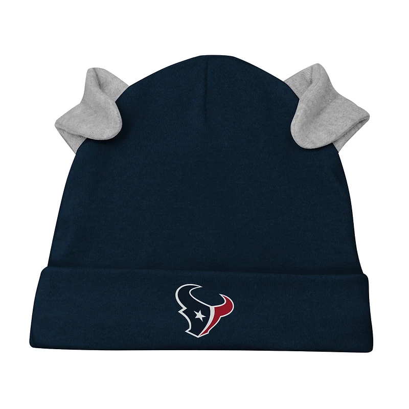 Ensemble pantalon et chapeau pour nouveau-né bébé blanc/bleu marine Houston Texans Dream Team