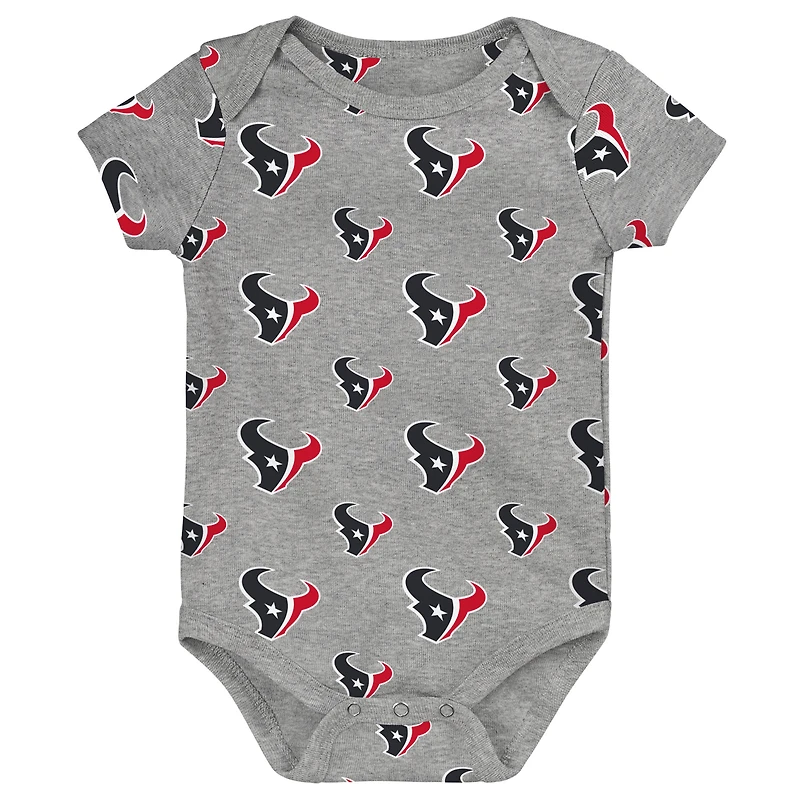 Ensemble 3 pièces pour nouveau-né Outerstuff Houston Texans Little Tike