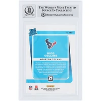 Nico Collins Houston Texans Autographié 2021 Panini Donruss Optic Classé Rookie #230 Beckett Fanatics Witnessed Authenticated 10 Rookie Card
