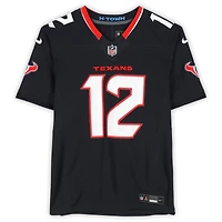 Maillot Nike Vapor F.U.S.E. bleu marine dédicacé par Nico Collins des Houston Texans