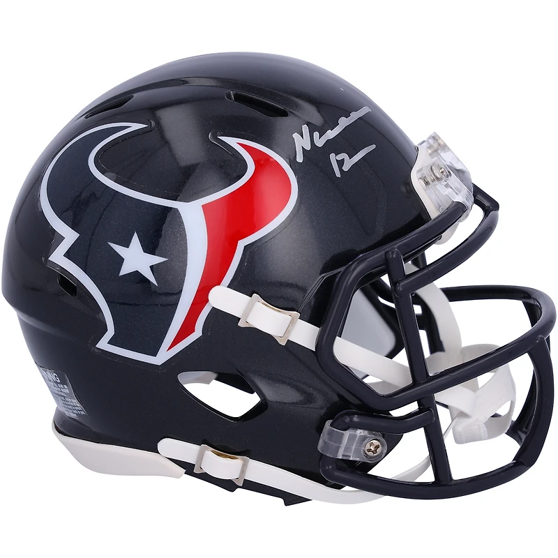 Nico Collins Houston Texans Autographed Riddell Speed Mini Helmet