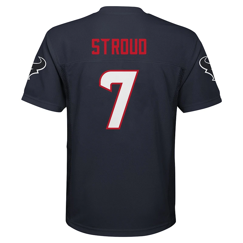 Maillot de joueur réplique la marine C.J. Stroud des Houston Texans pour enfants d'âge préscolaire
