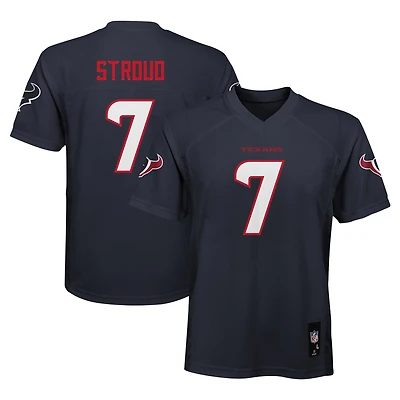Maillot de joueur réplique la marine C.J. Stroud des Houston Texans pour enfants d'âge préscolaire