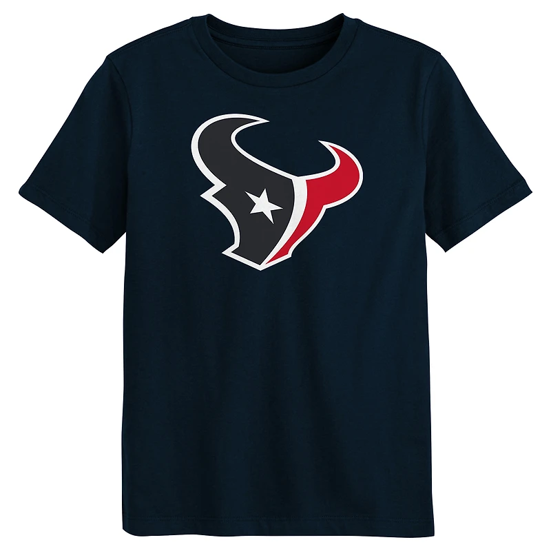 T-shirt avec logo de l'équipe primaire des Houston Texans la Navy