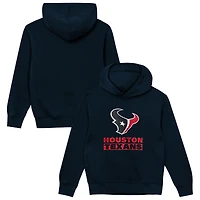 Sweat à capuche bleu marine Outerstuff Back to Basics des Houston Texans pour enfants d'âge préscolaire