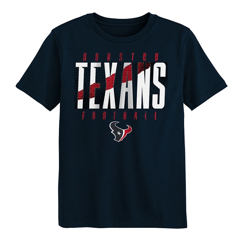 T-shirt Outerstuff Navy Houston Texans pour enfants d'âge préscolaire