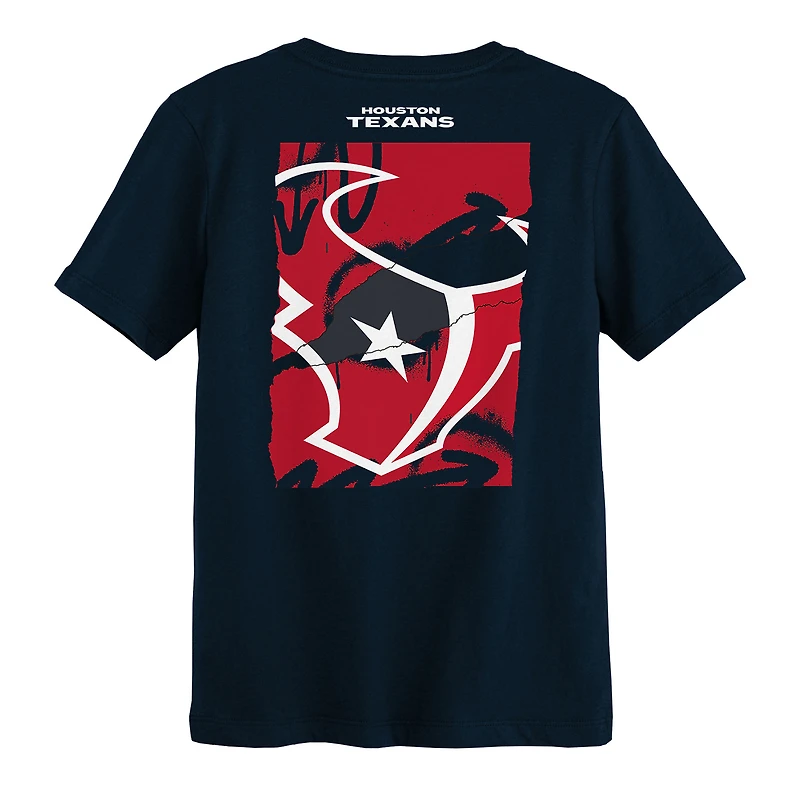 T-shirt Outerstuff Navy Houston Texans pour enfants d'âge préscolaire