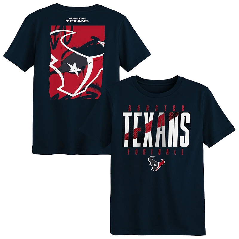 T-shirt Outerstuff Navy Houston Texans pour enfants d'âge préscolaire