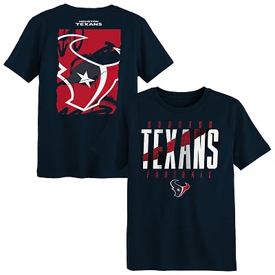 T-shirt Outerstuff Navy Houston Texans pour enfants d'âge préscolaire