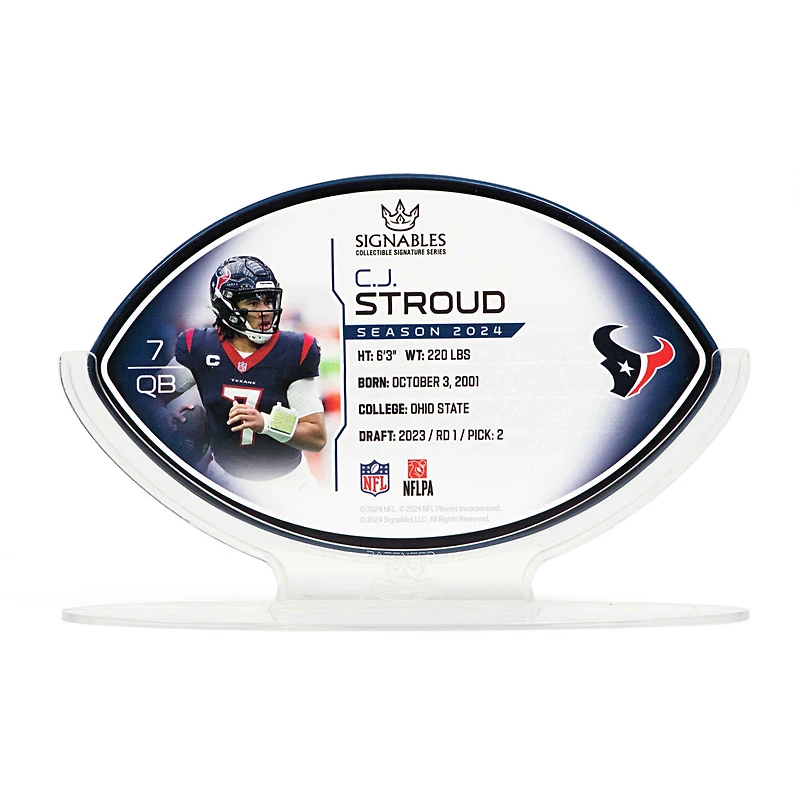 Signables C.J. Stroud Houston Texans NFL 2024 Collectible