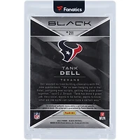 Carte de recrue autographiée de Tank Dell (Houston Texans) 2023 Panini Black Citrine Rookie Patch Tri-Color Relic Silver Ink #211 #17/50