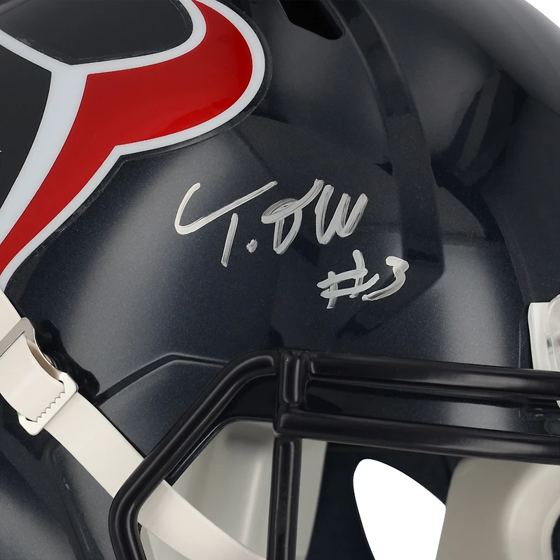 Tank Dell Houston Texans Autographed 2024 Speed Replica Helmet