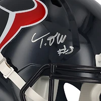 Tank Dell Houston Texans Autographed 2024 Speed Replica Helmet