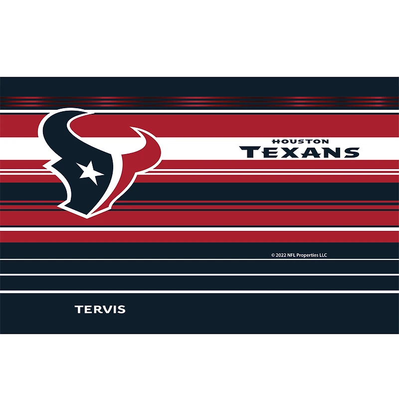 Tervis Houston Texans 30oz. Gobelet à rayures Hype
