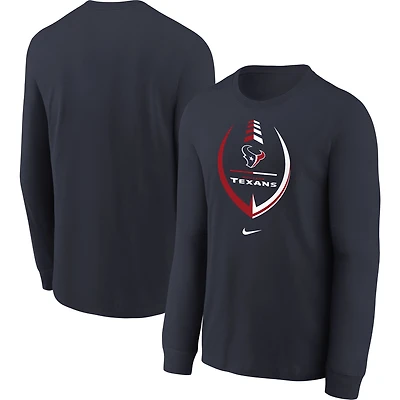 T-shirt à manches longues Nike Houston Texans Icon pour tout-petit